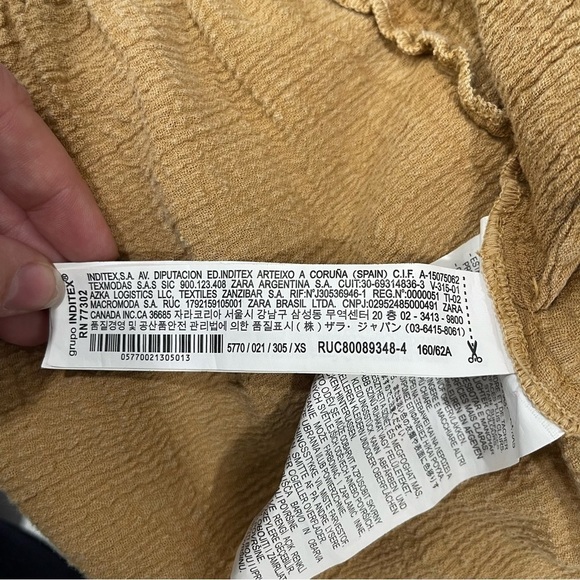 Zara Casual Pull-On Textured Shorts Size XS - Picture 9 of 10